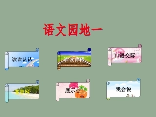 人教课标版二年级下册语文园地一