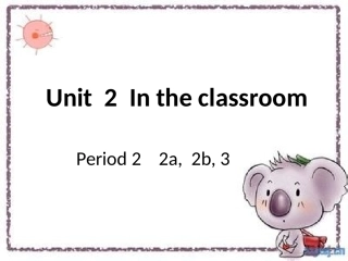 四年级上册U2第二课时PPT