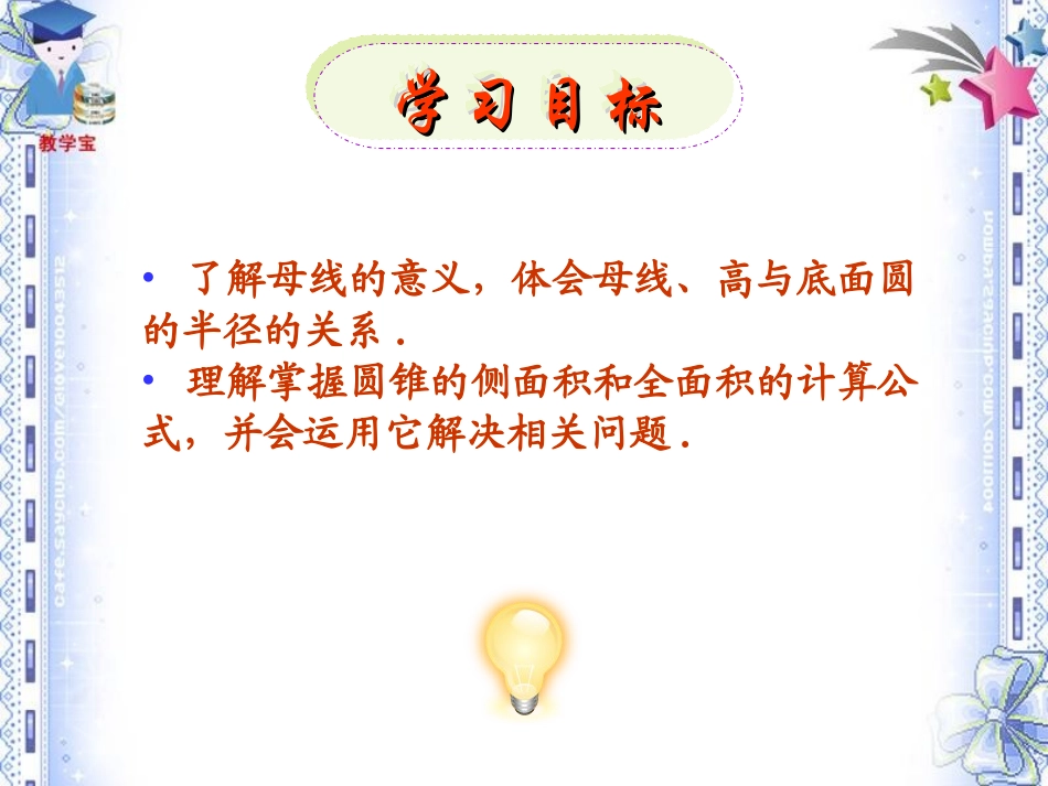 圆锥的侧面积和全面积课件_第3页