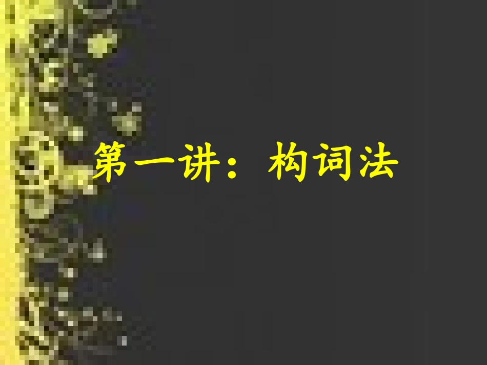 +中考英语专题复习英语单词构词法_第1页