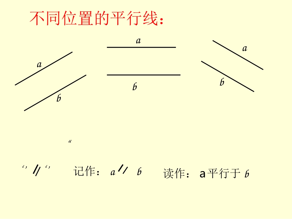 数学四年级上册《垂直与平行》PPT课件_第3页