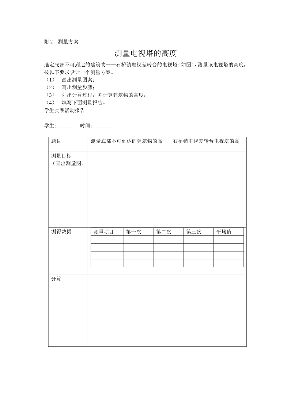 附2测量方案_第1页