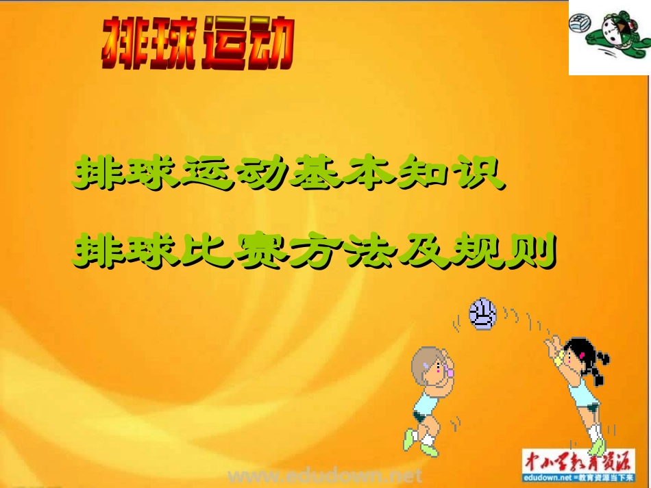人教版体育与健康《排球》_第2页