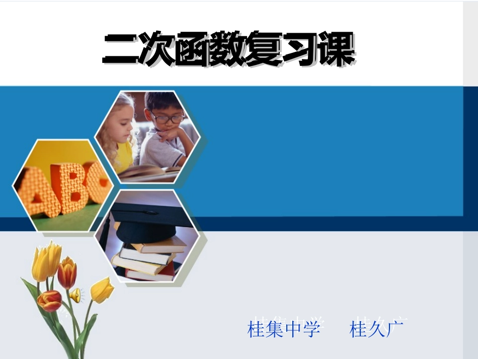 二次函数复习课件(1)_第1页