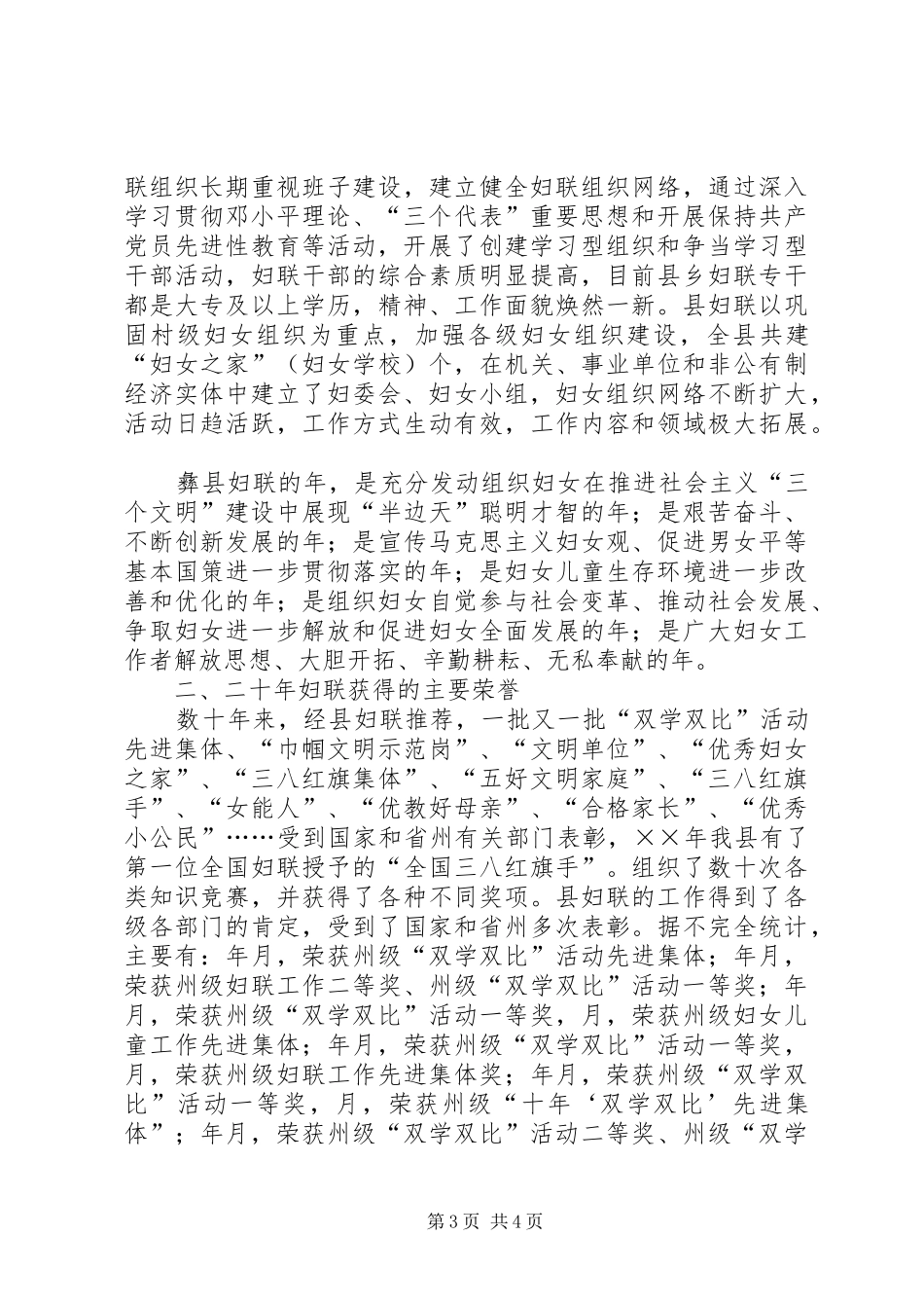妇联系统年工作总结 _第3页