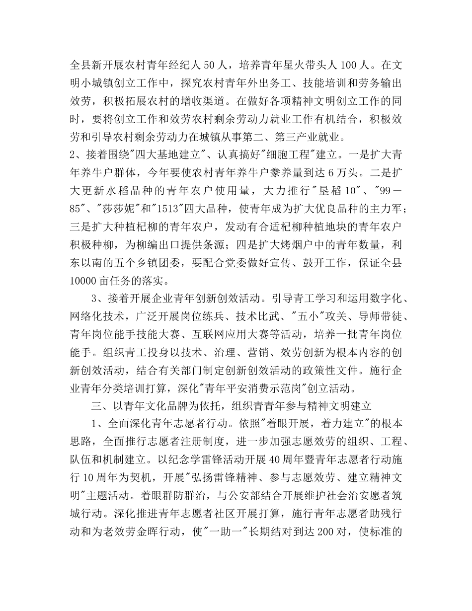 共青团工作工作参考计划范文 _第3页