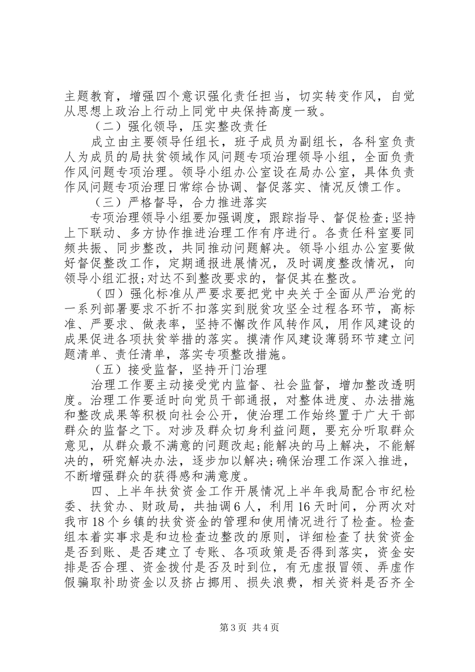扶贫领域作风问题治理总结 _第3页