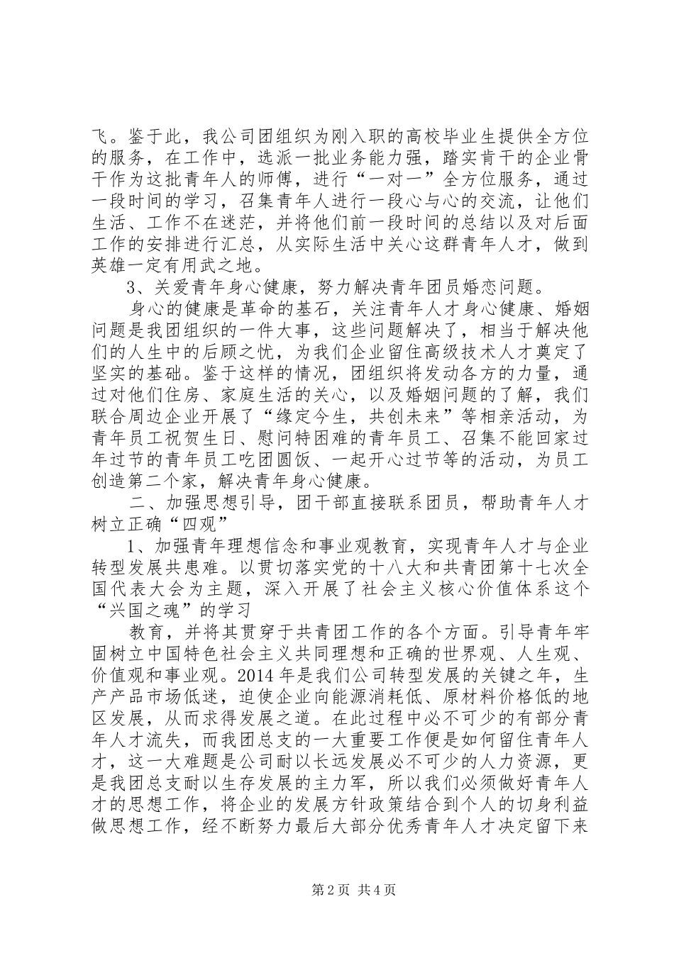 共青团某公司企业委员会(团委)20XX年工作总结_第2页