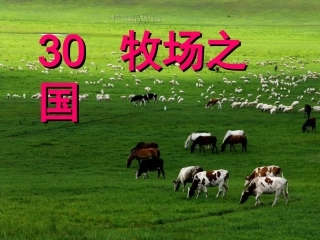 牧场之国二课时