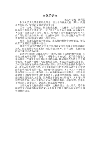 文化的语文酒利星