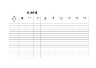 期中考试成绩分析表 (2)