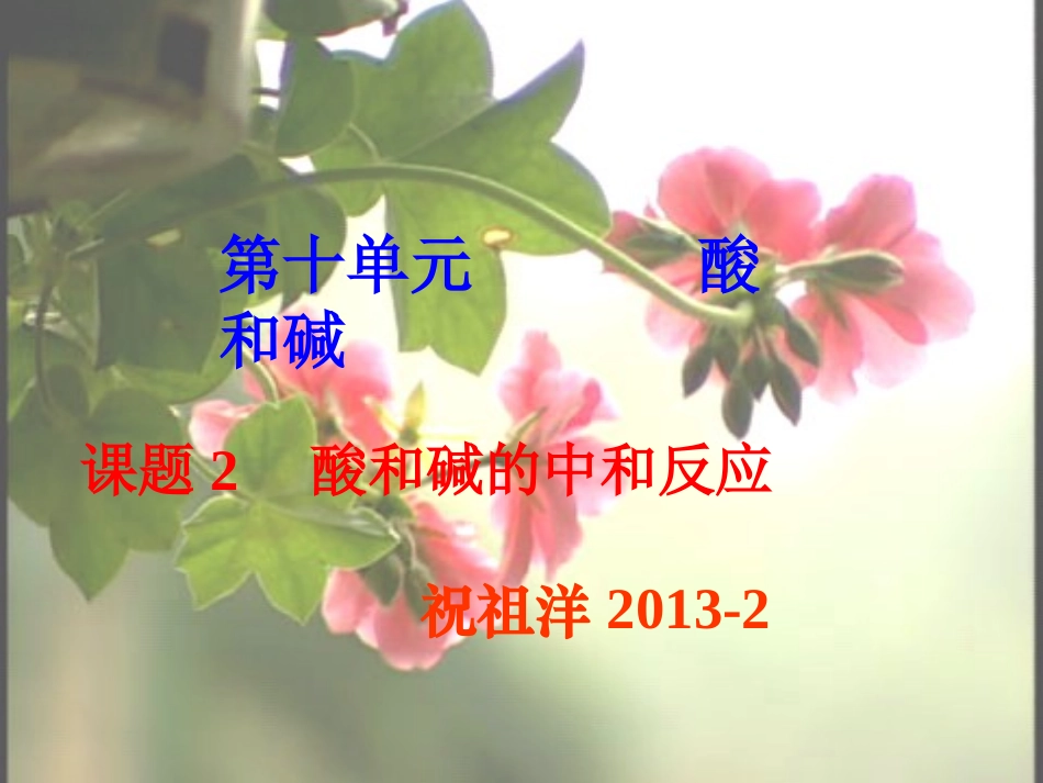 初中化学酸和碱的中和反应(1)_第1页