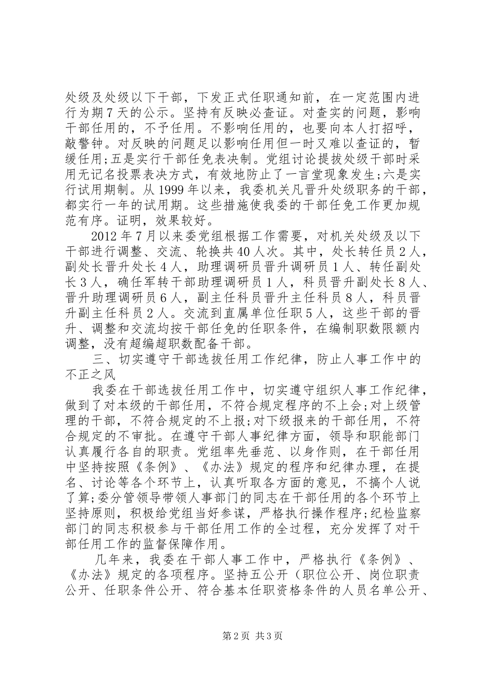 干部选拔任用工作总结 _第2页
