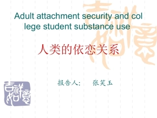 人类的依恋关系