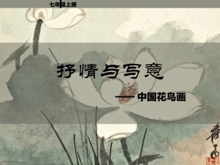 抒情与写意——中国花鸟画七年级上册课件