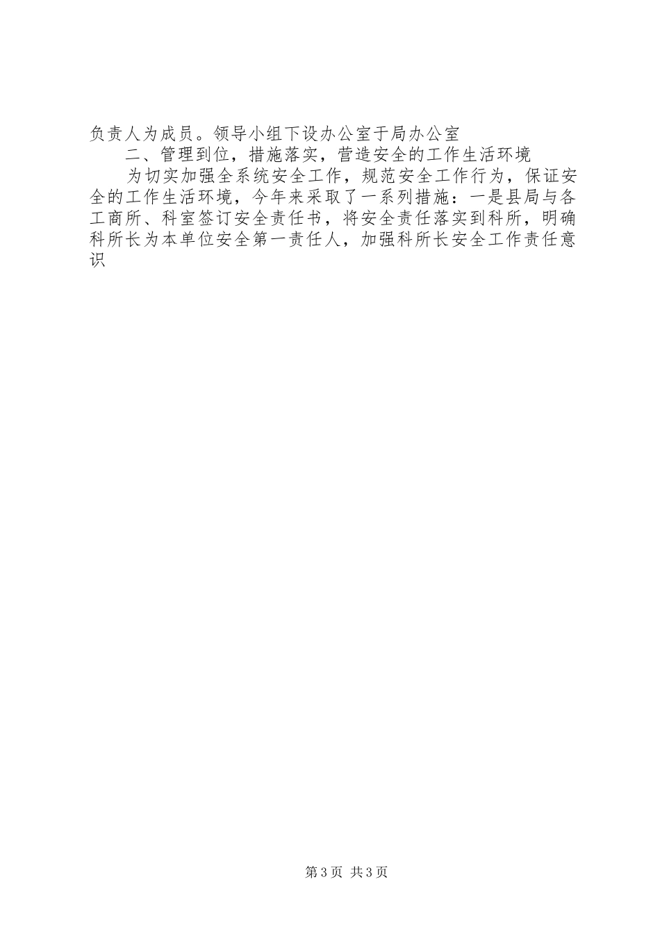 工商局安全工作总结 _第3页