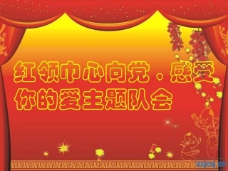 红领巾心向党感受你的爱主题队会