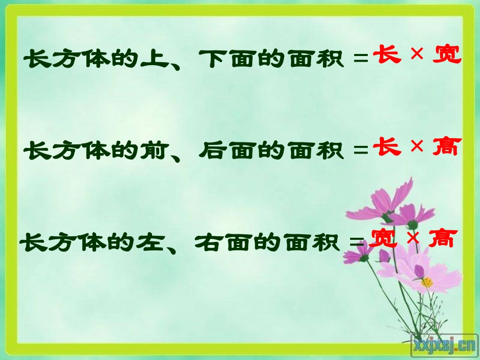 长正方体的表面积练习课_第2页