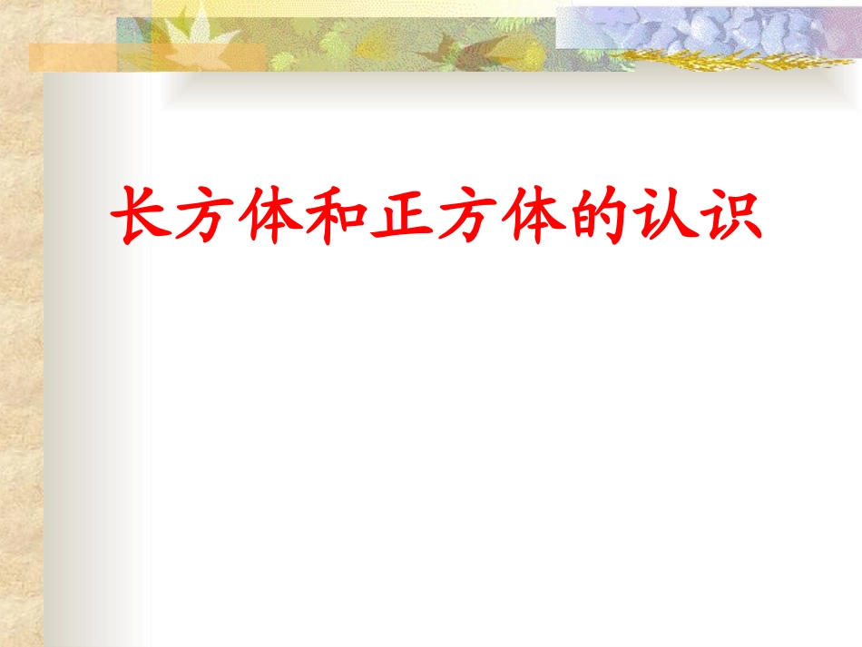 人教版五年级数学下册：正方体的认识课件PPT_第1页