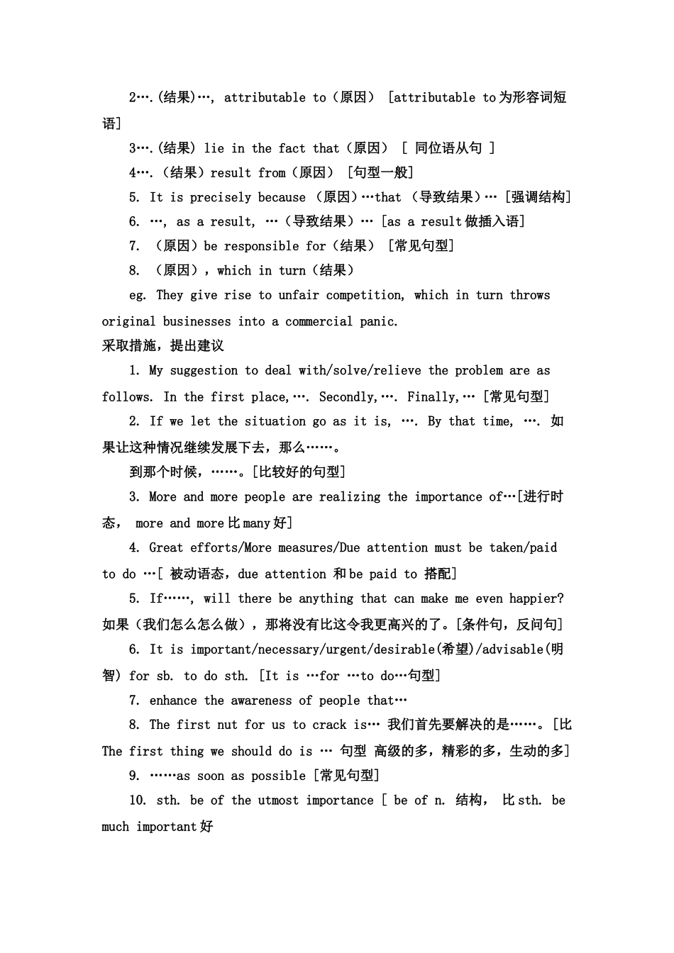 作文常用经典句型_第3页