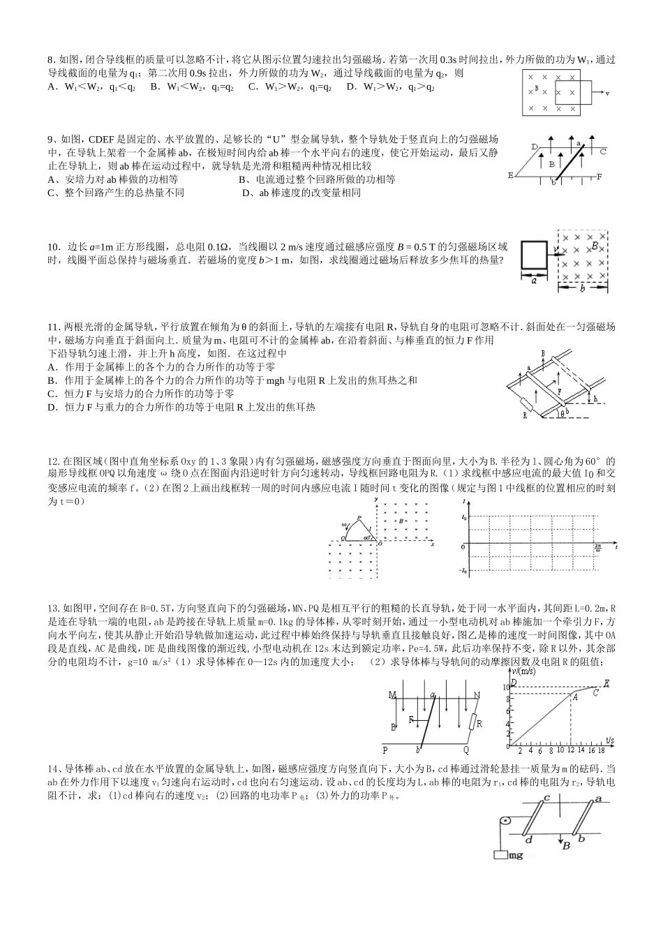 法拉第电磁感应定律应用（4)_第2页