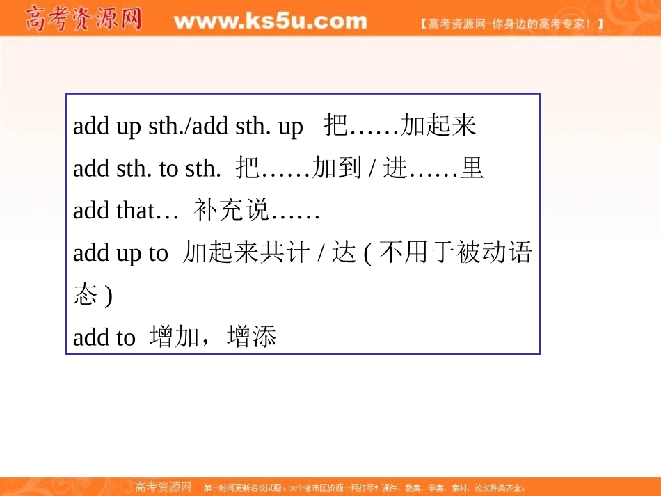 2013届高三新人教版英语课本知识梳理课件：Module1Unit1Friendship_第3页