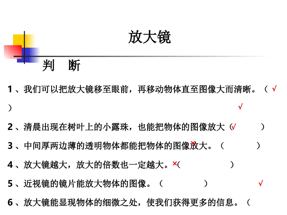 教科版小学科学六年级下册第一单元《放大镜》课件_第3页