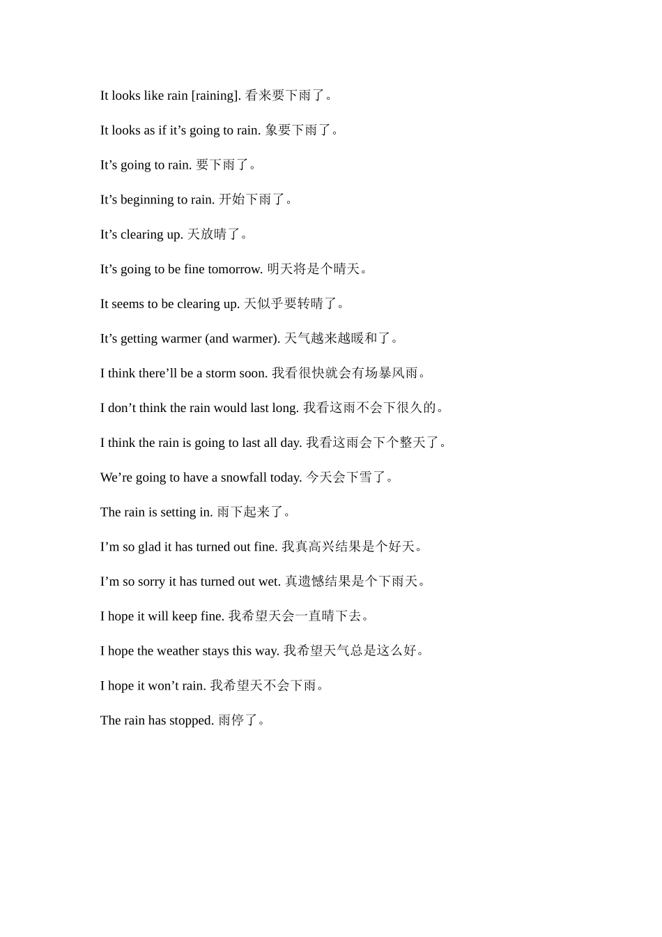 用英语谈论天气变化_第1页