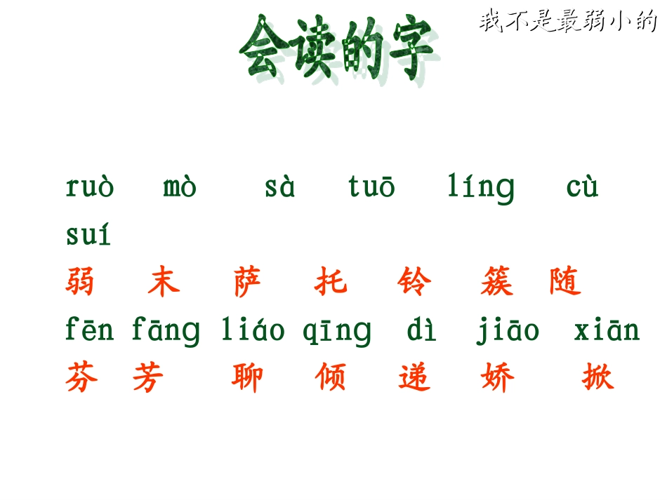 二年级语文下册第二组7我不是最弱小的第一课时课件_第2页
