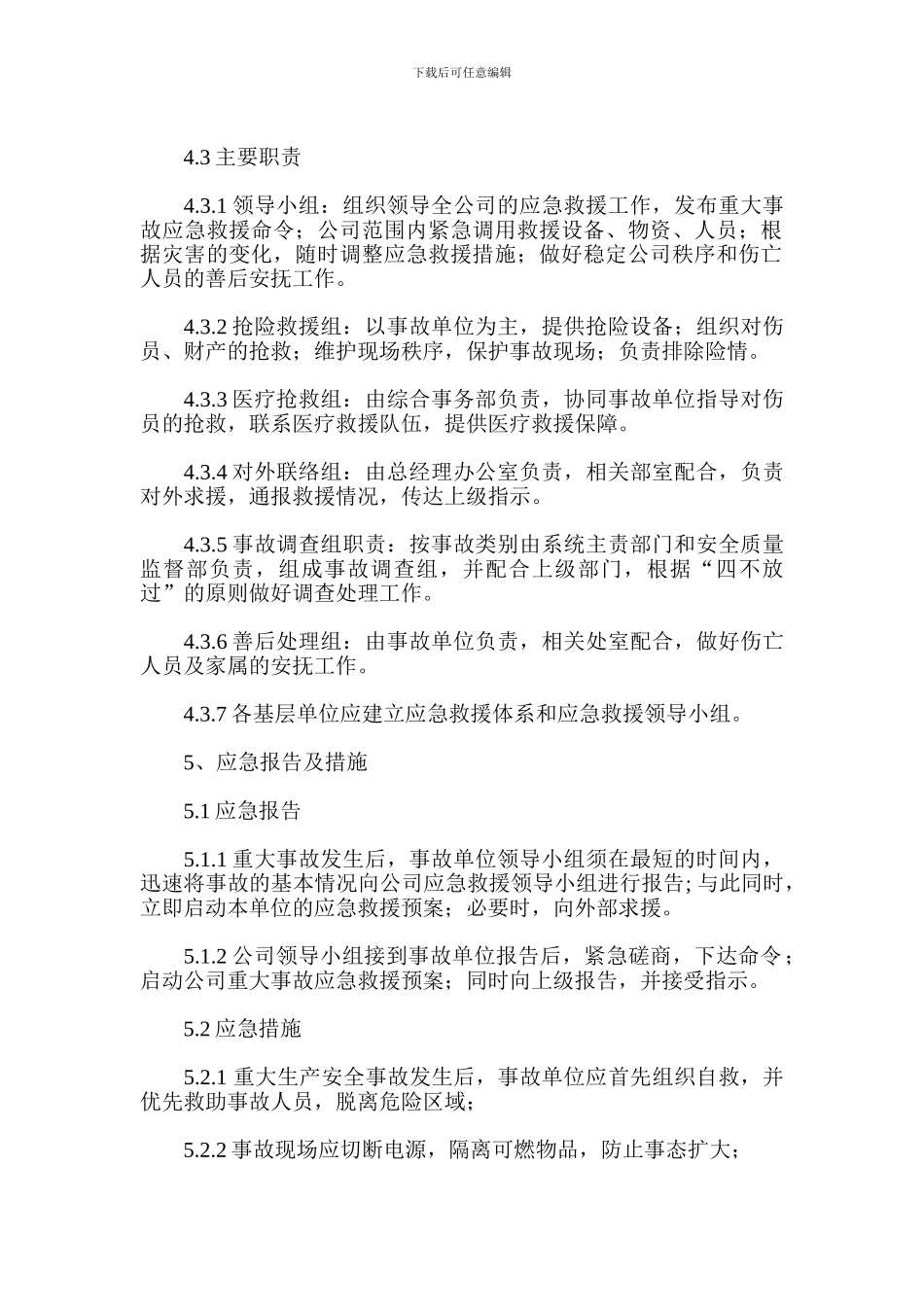 生产安全重大事故应急救援预案_第2页