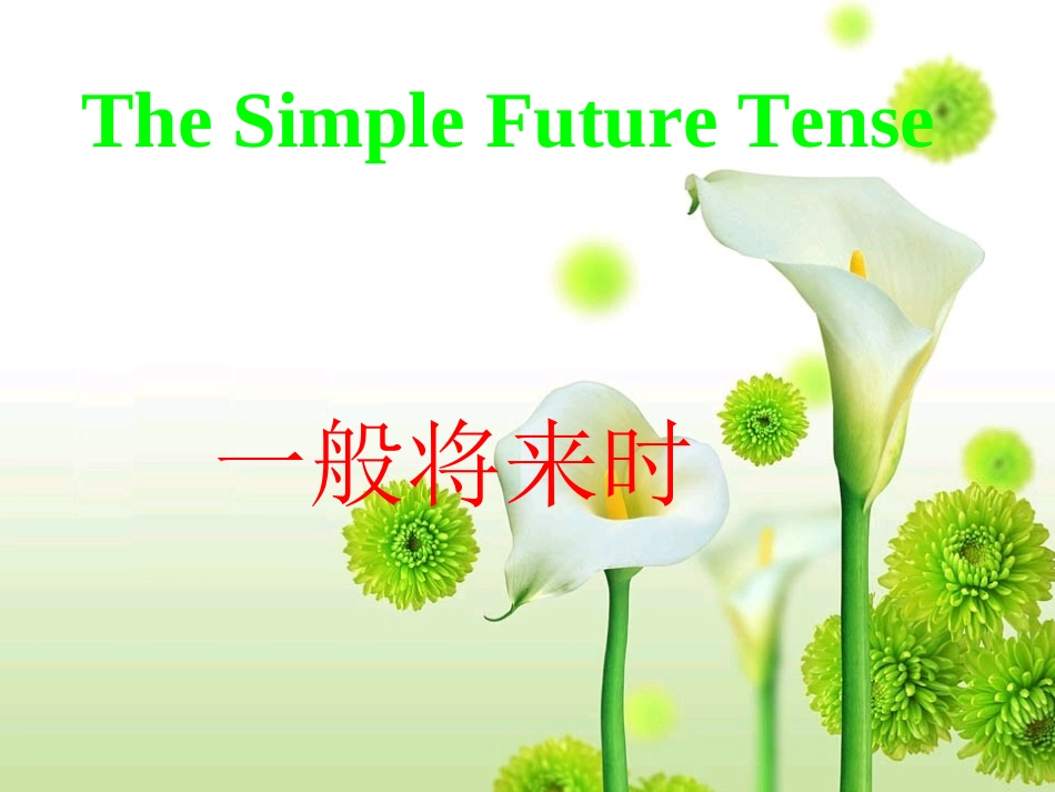 一般将来时课件PPT_第1页