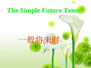 一般将来时课件PPT
