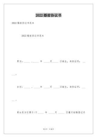 2024婚前协议书_16