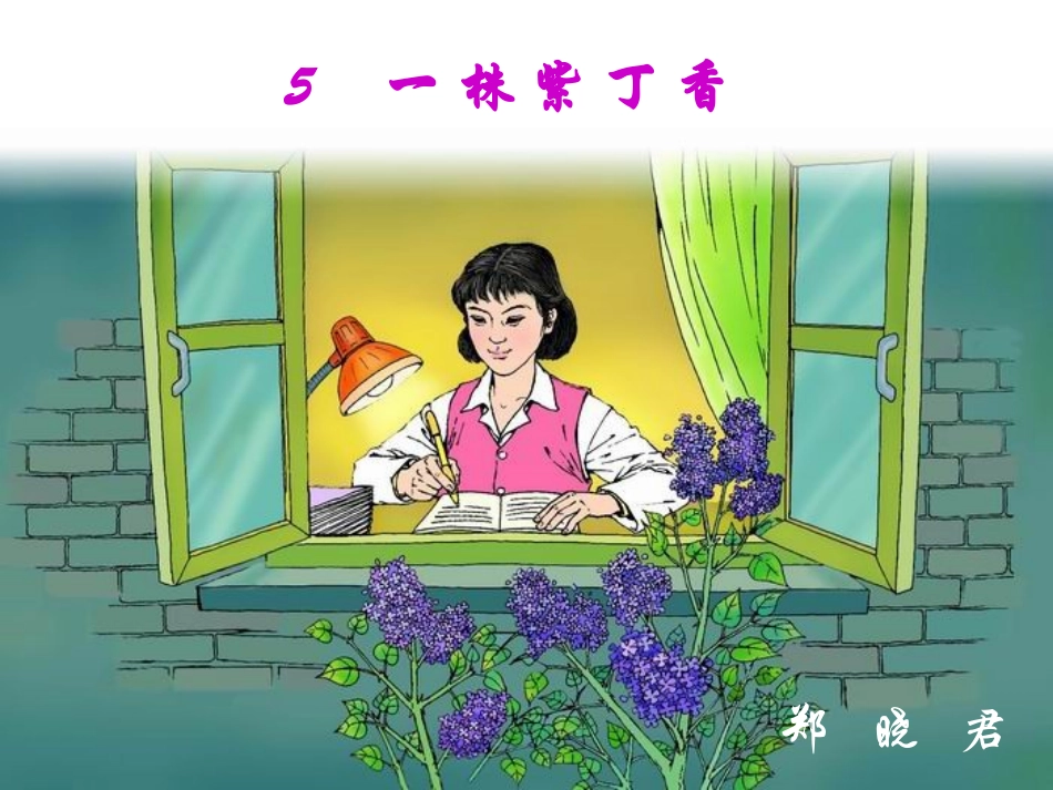 一株紫丁香PPT_第3页