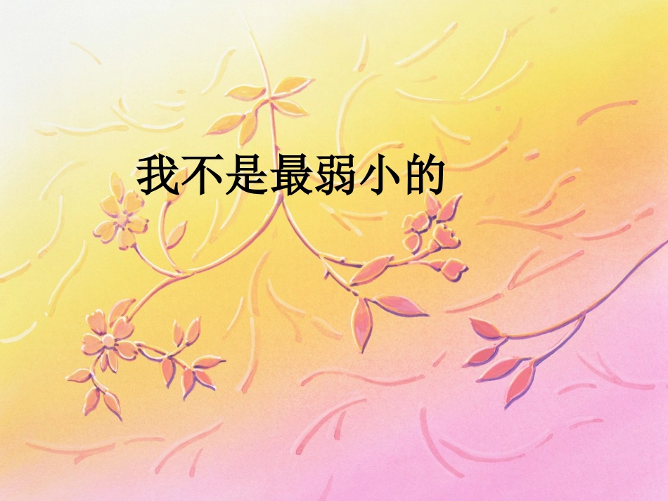 我不是最弱小的1PPT_第1页