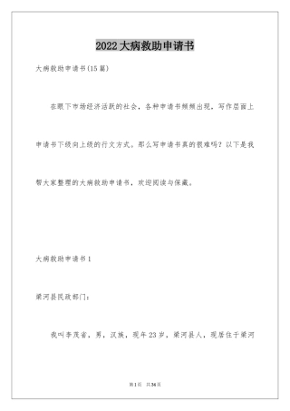 2024大病救助申请书_5