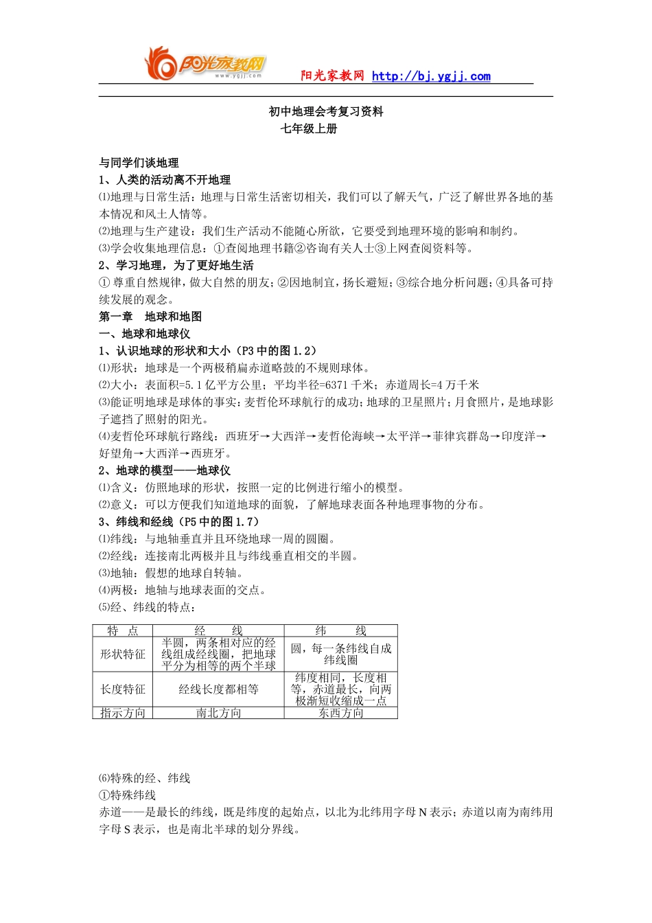 初中地理会考复习(人教版)[1]_第1页
