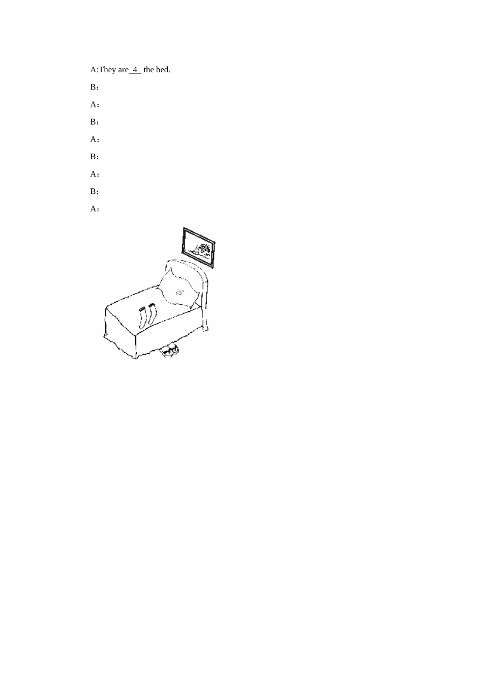 人教版七年级上册unit4课堂练习2_第3页