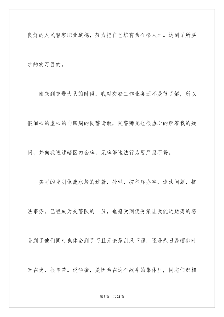2024交警大队实习报告_第3页