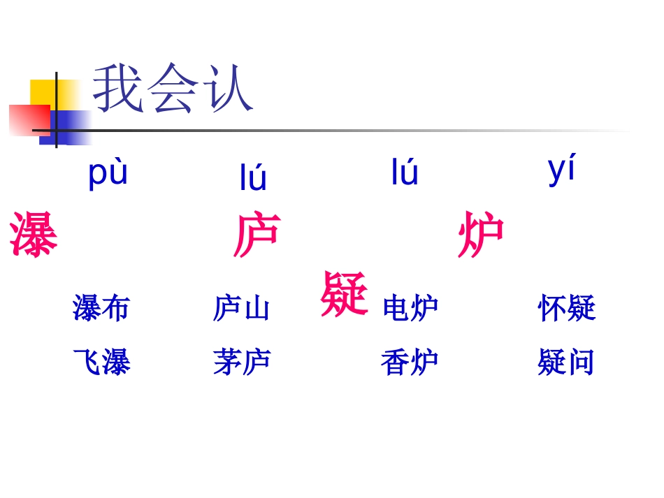 望庐山瀑布课件_第2页