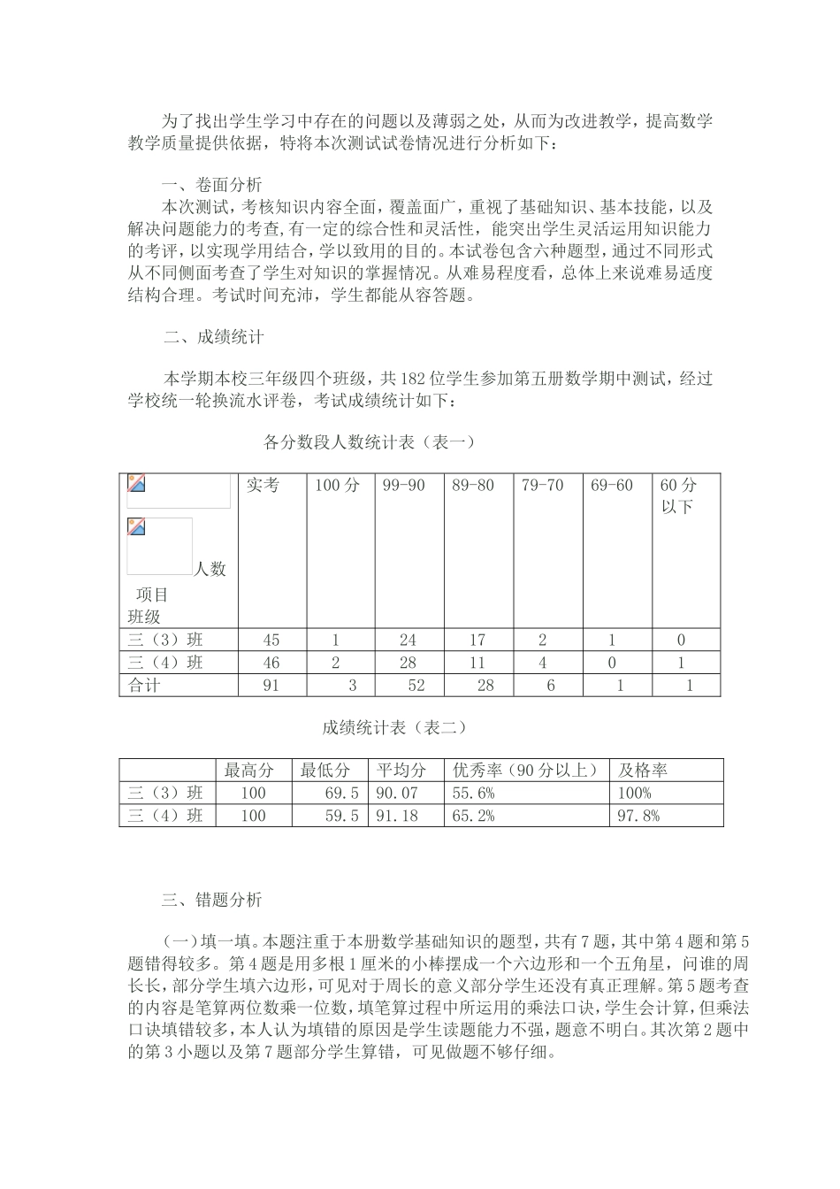 福渡初中成绩分析_第1页
