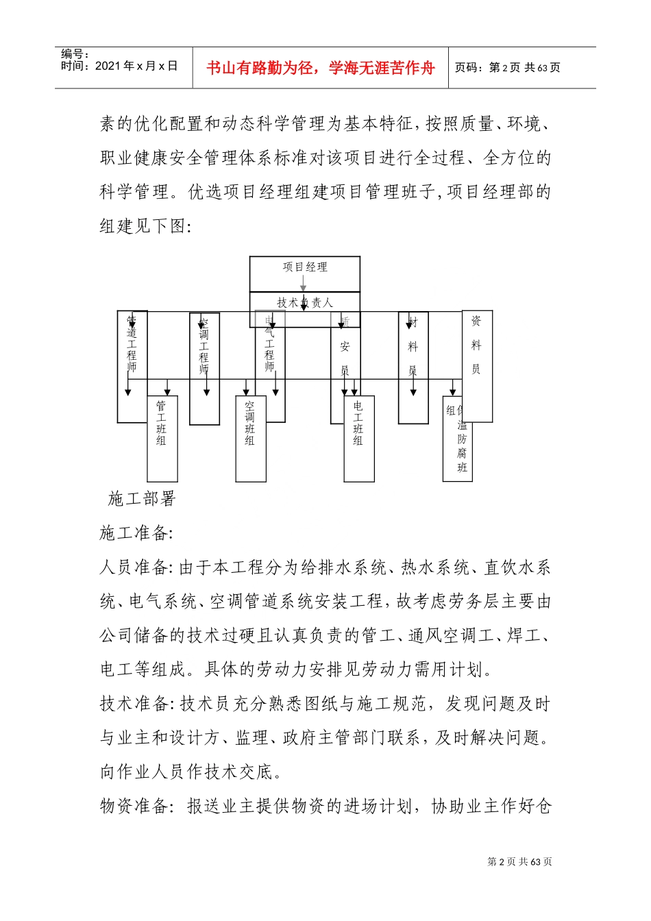 某省委接待办水暖系统改造安装施组(DOC64页)_第2页