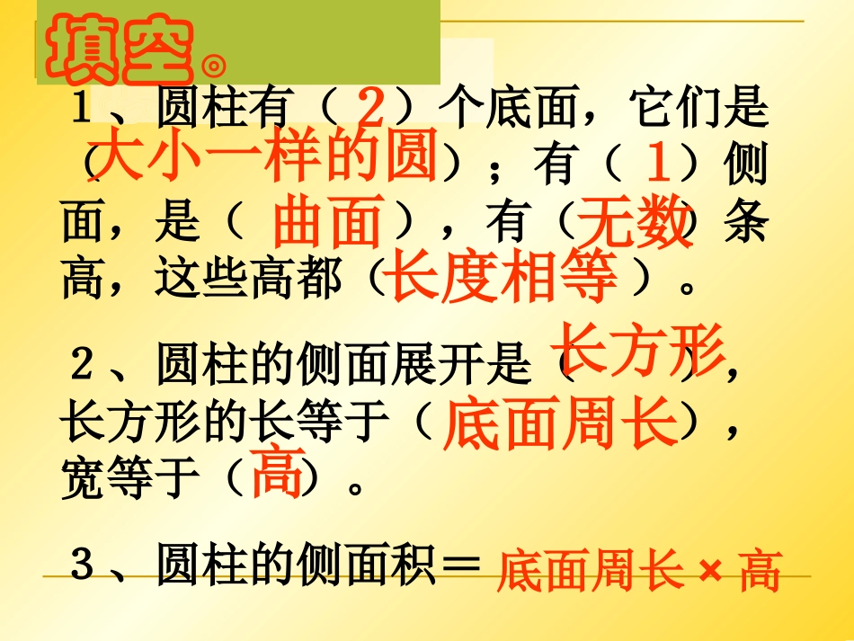 《圆柱的表面积》课件_第2页