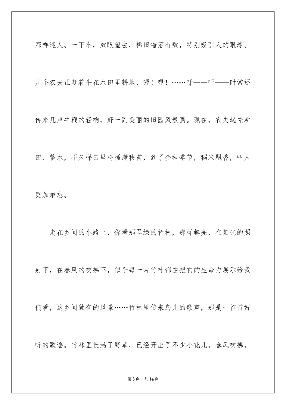 2024乡间话题作文_第3页