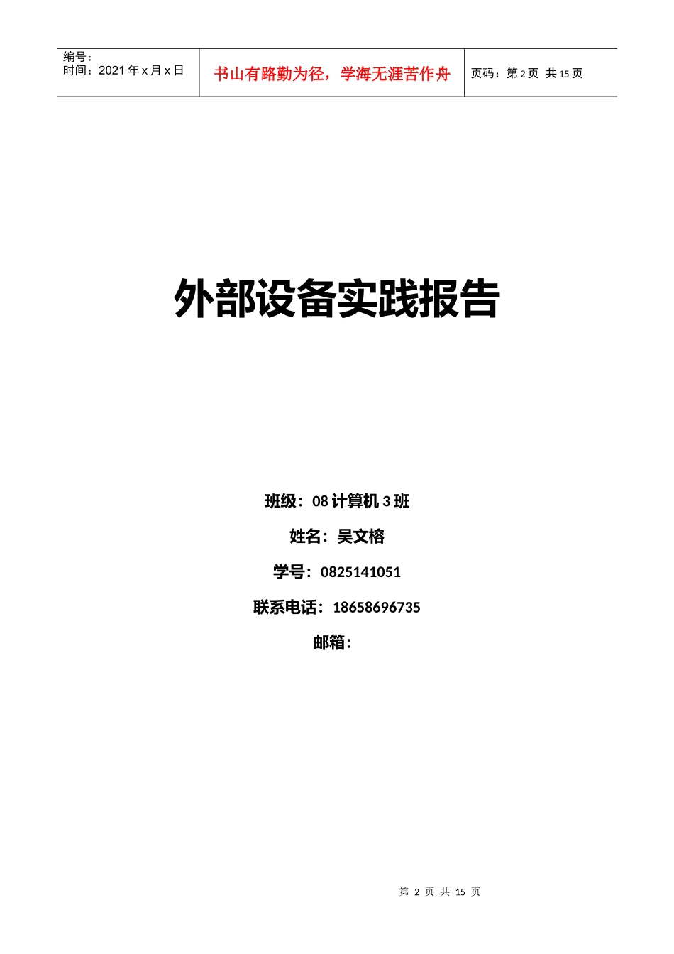 计算机外部设备实践报告_第2页