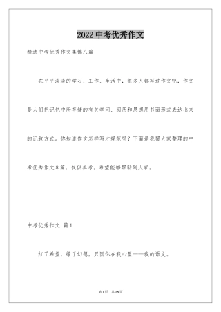 2024中考优秀作文_56