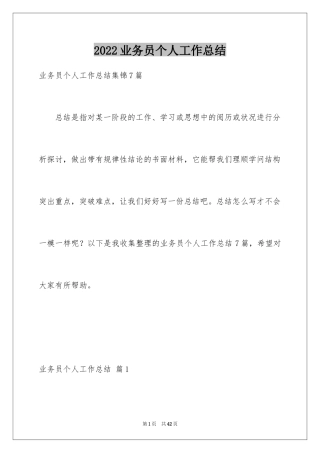 2024业务员个人工作总结_13