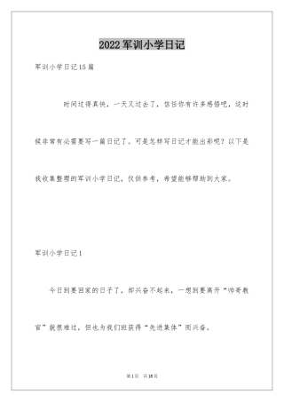 2024军训小学日记_7