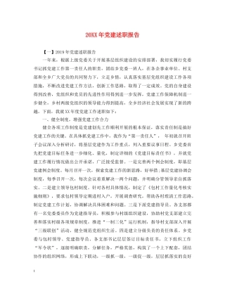 20XX年党建述职报告 (000002)