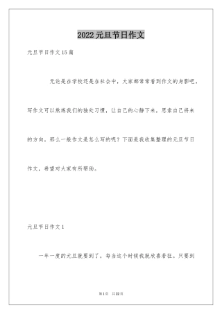 2024元旦节日作文_46